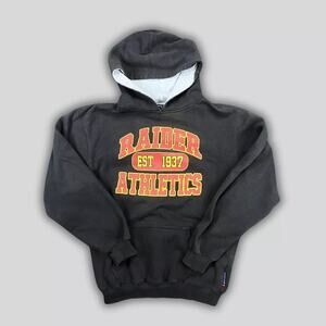 Raider Athletics Hoodie Youth XL Black Est. 1937 w/ Pocket sport tek